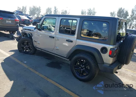 2020 Jeep Wrangler Unlimited Sport Altitude 4X4 из США, поврежденный, VIN 1C4HJXDNXLW110344